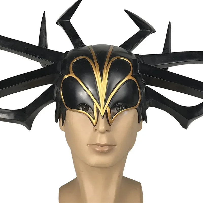 Hela-cosplayhelm - Zwarte kroon van de godin van de dood