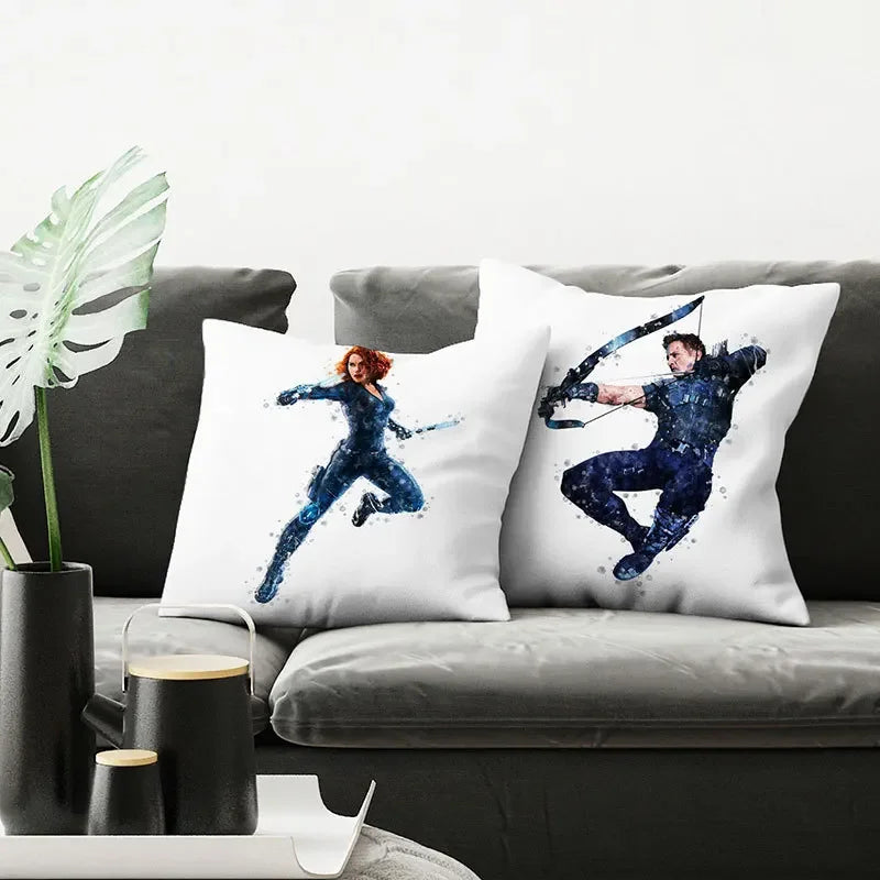 Kussenhoes Avengers Groep - Captain America tegen Iron Man