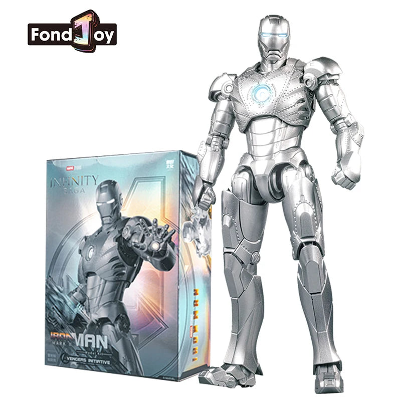 Fondjoy Iron Man MK2-figuur - Zilverkleurig pantser met box