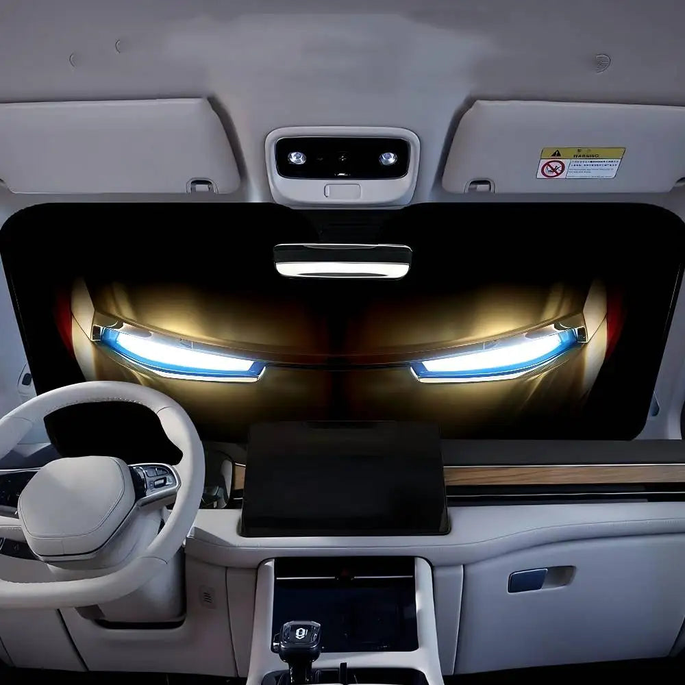 Iron Man-zonwering voor de auto - Uv-bescherming voor de voorruit