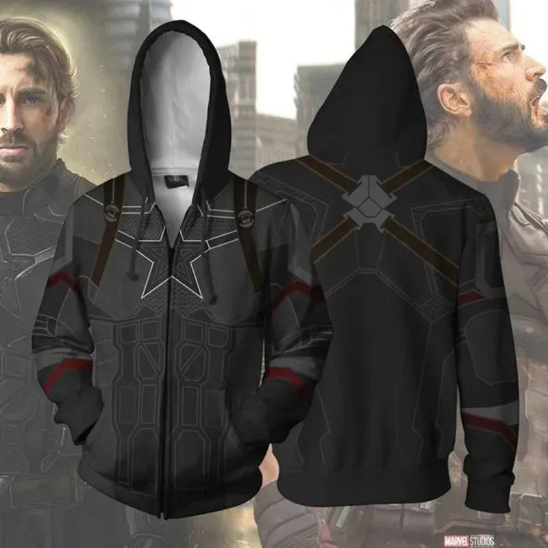 Avengers Captain America-hoodie – 3D-cosplayhoodie
