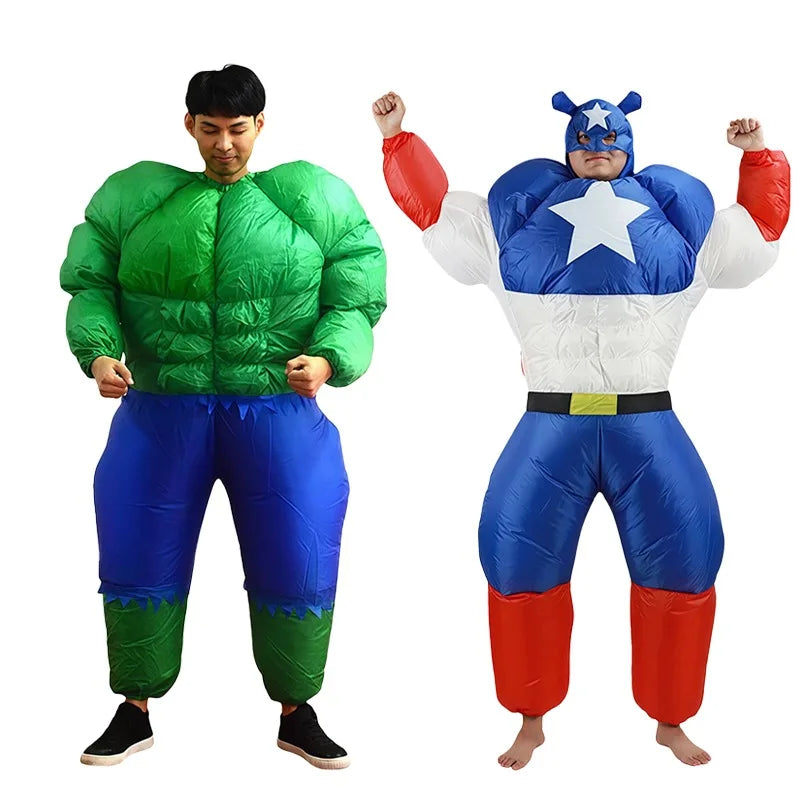 Opblaasbaar Avengers Captain America-kostuum