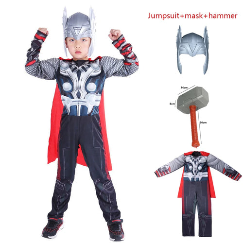 Avengers Thor-kostuum - Cosplay voor kinderen met hamer en helm