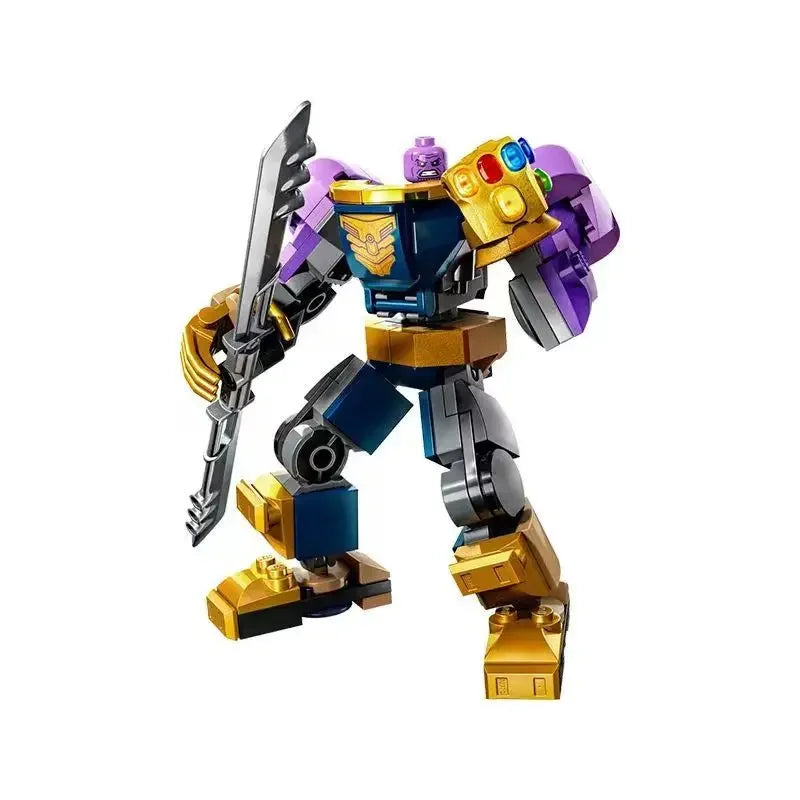 Set de blocs de construction Mecha Avengers - Captain America, Hulk, Wolverine et Thanos
