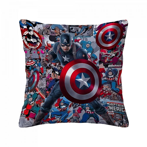 Captain America-kussenhoes - Collage van het schild