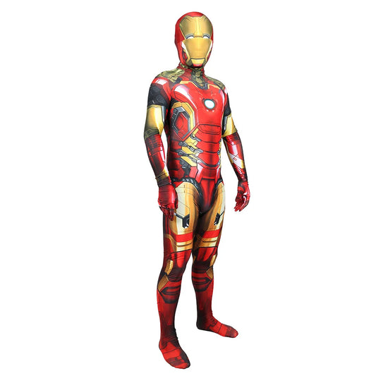 Iron Man Jarvis-kostuum voor volwassenen - pak met afneembare lichtgevende helm