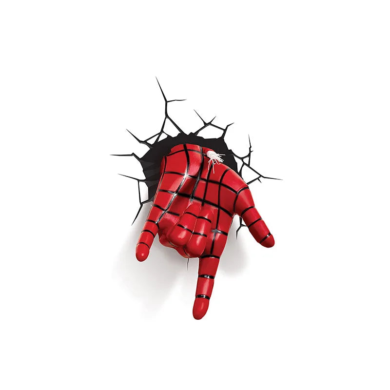 Avengers Iron Man Captain America-stickers - 3D-muurschildering met trompe-l'oeileffect