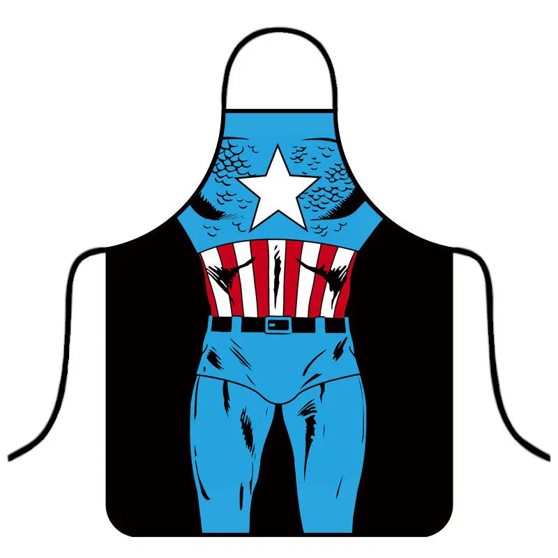 Avengers-schort Captain America - blauwe, rode en witte torso