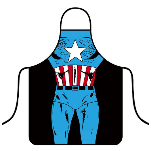 Avengers-schort Captain America - blauwe, rode en witte torso