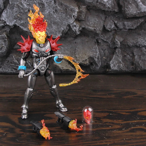 Cosmische Ghost Rider-figuur - Vlammend hoofd met zweep