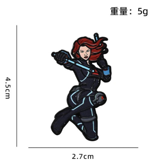 Avengers-emaille badge - Black Widow
