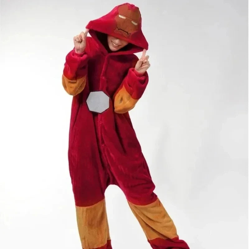 Pyjama Iron Man - Kigurumi-jumpsuit met capuchon