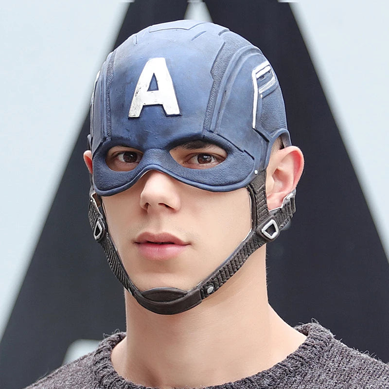 Captain America-latexmasker - filmreplica voor cosplay