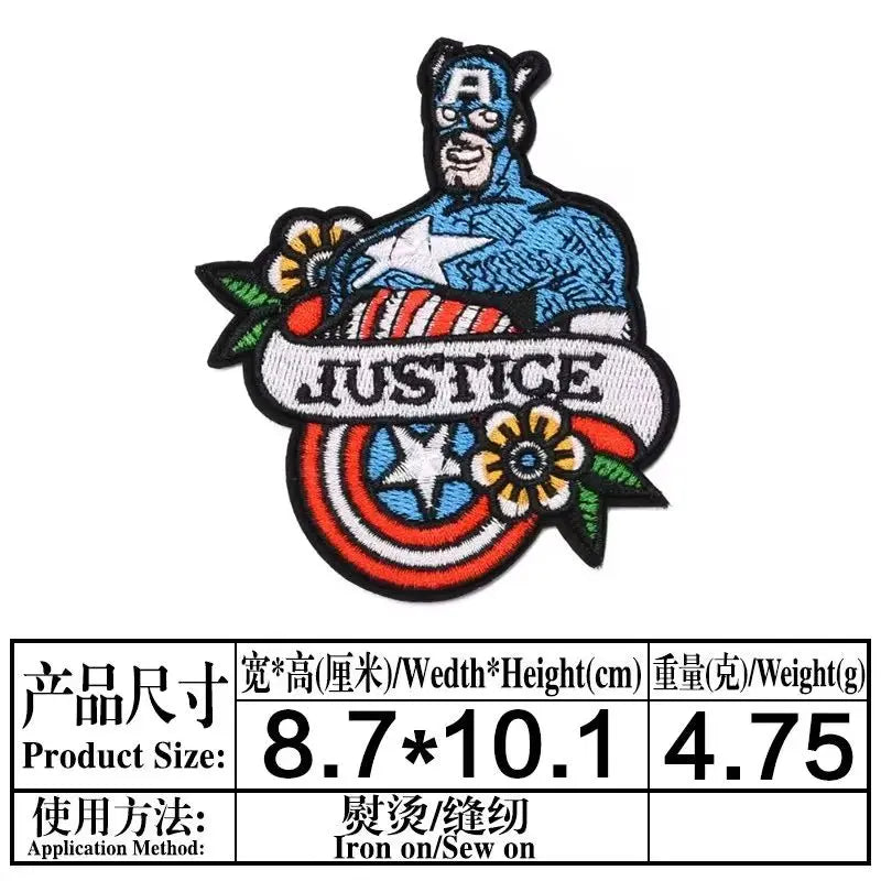 Avengers Captain America-patch - rond schild