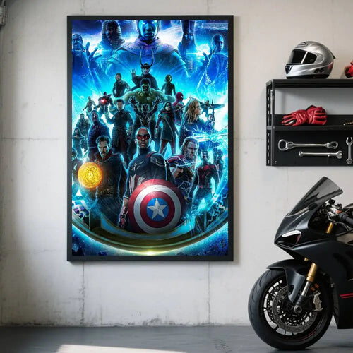 Avengers Doomsday-poster - Ontwerp met Captain America-schild