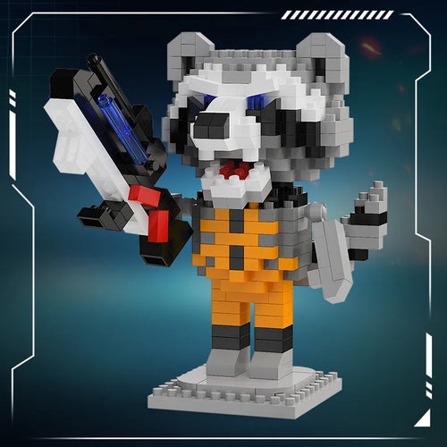 Avengers Rocket Raccoon Chibi Bouwstenen - Lasergeweer