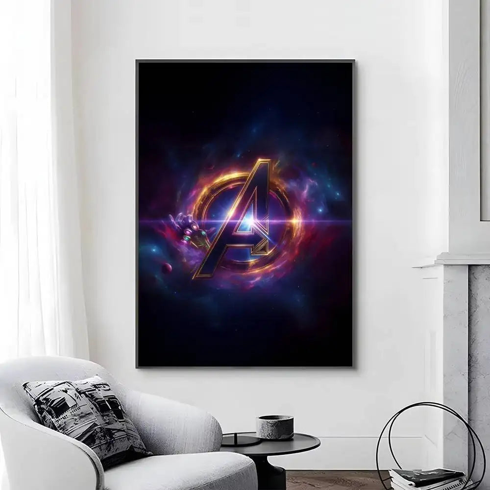Avengers Infinity War-poster - Minimalistisch Logo A-ontwerp