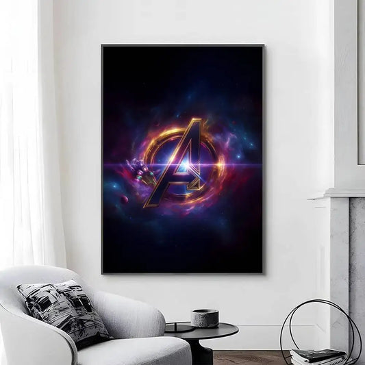 Avengers Infinity War-poster - Minimalistisch Logo A-ontwerp