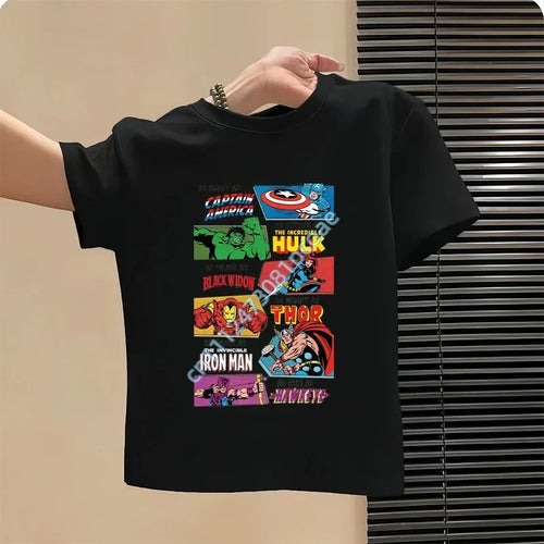 Avengers As Brave As Captain America T-shirt voor kinderen - Zwart