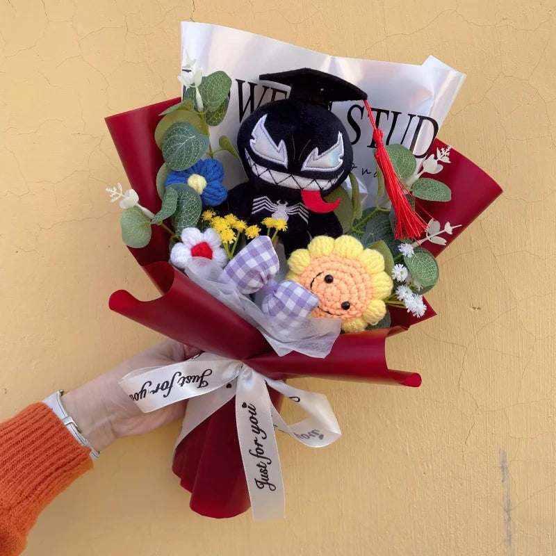 Avengers Spider-Man-cadeauboeket - Handgemaakt knuffeldier