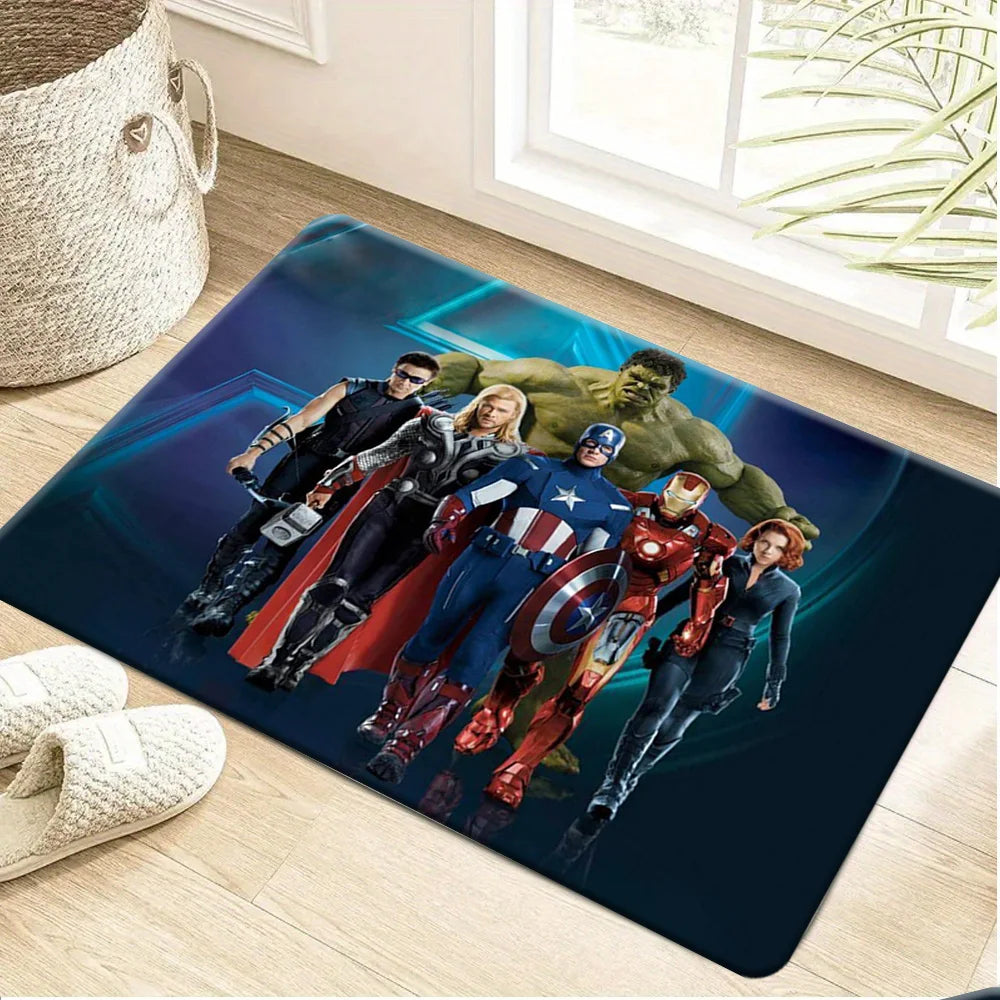 Avengers-deurmat - Compleet team in blauw