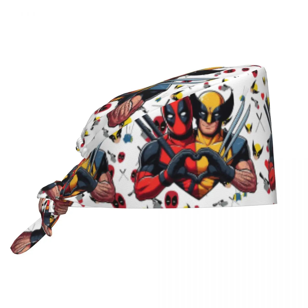 Deadpool- & Wolverine-bandana - Duo met wit hart