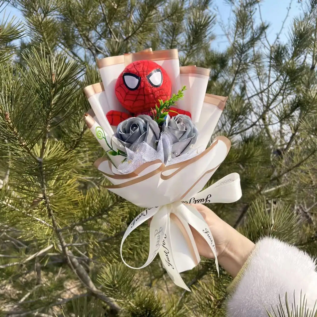 Avengers Spider-Man-cadeauboeket - Handgemaakt knuffeldier