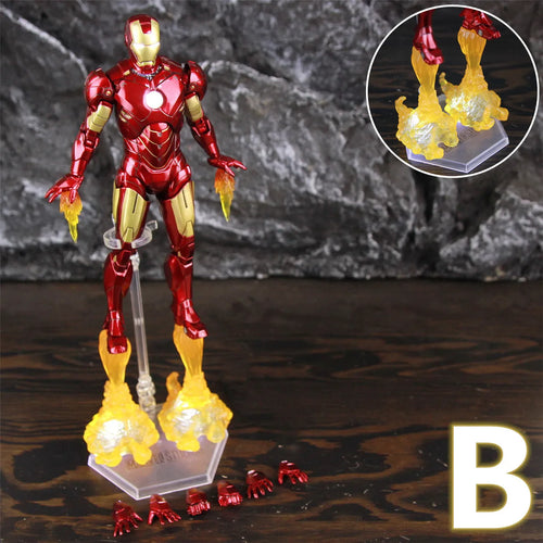 LED-figuur Marvel Avengers Iron Man Mark IV - Vlammenstraaleffect