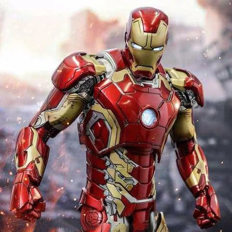 Iron Man Jarvis-kostuum - volledig gouden helm met lichteffect