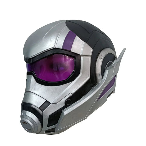 Ant-Man and the Wasp-cosplayhelm - zilver en zwart met paars vizier