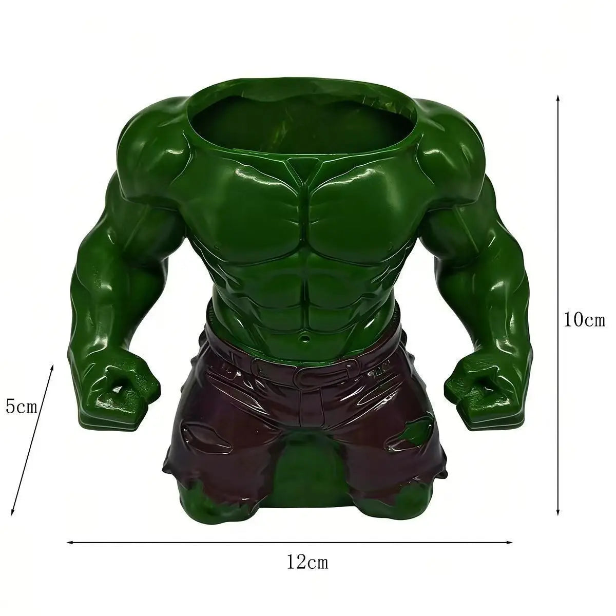 Hulk-potloodhouder - Gespierde buste voor op het bureau