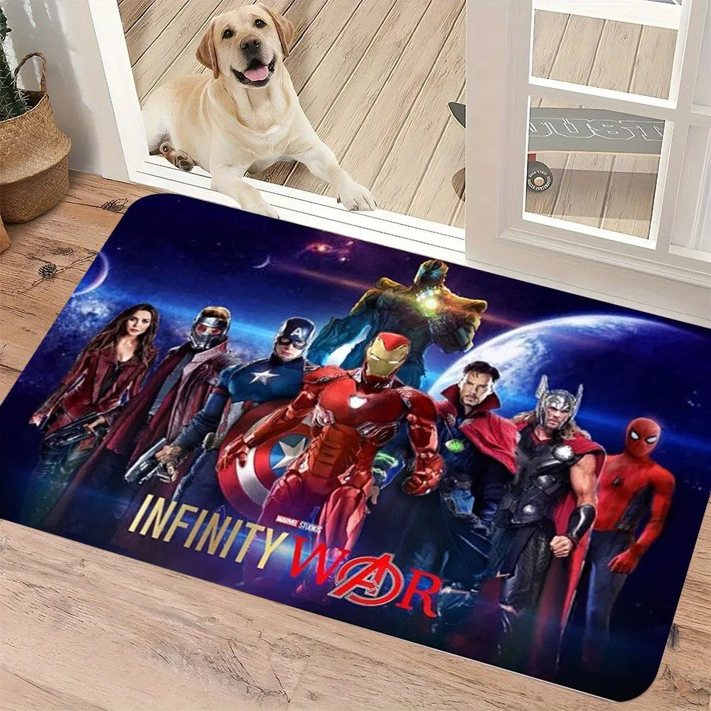 Marvel Avengers Infinity War-mat - Ontwerp met nachtblauwe silhouetten