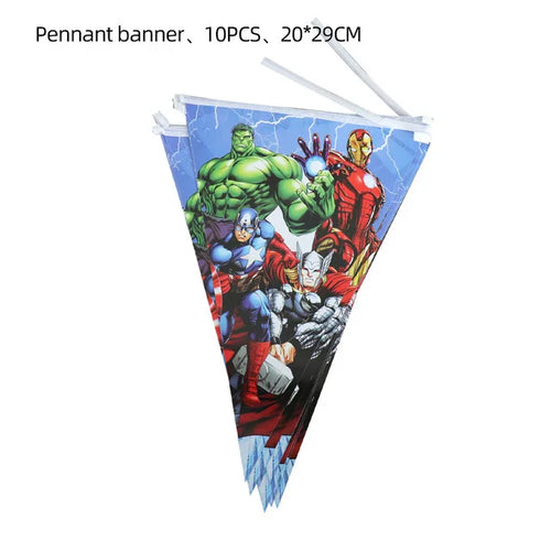Avengers verjaardagsdecoratie - wimpel