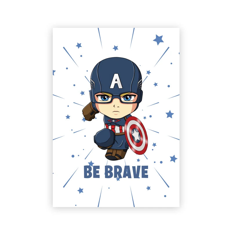 Chibi Captain America-poster - Wees dapper