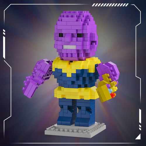 Avengers Thanos Chibi Bouwstenen - Gouden Handschoen
