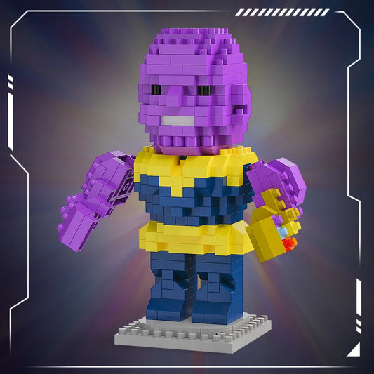 Avengers Thanos Chibi Bouwstenen - Gouden Handschoen