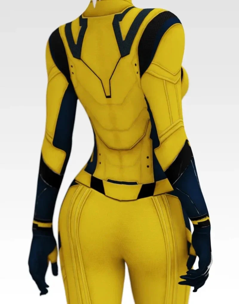 Wolverine-kostuum - Geel-marineblauwe jumpsuit