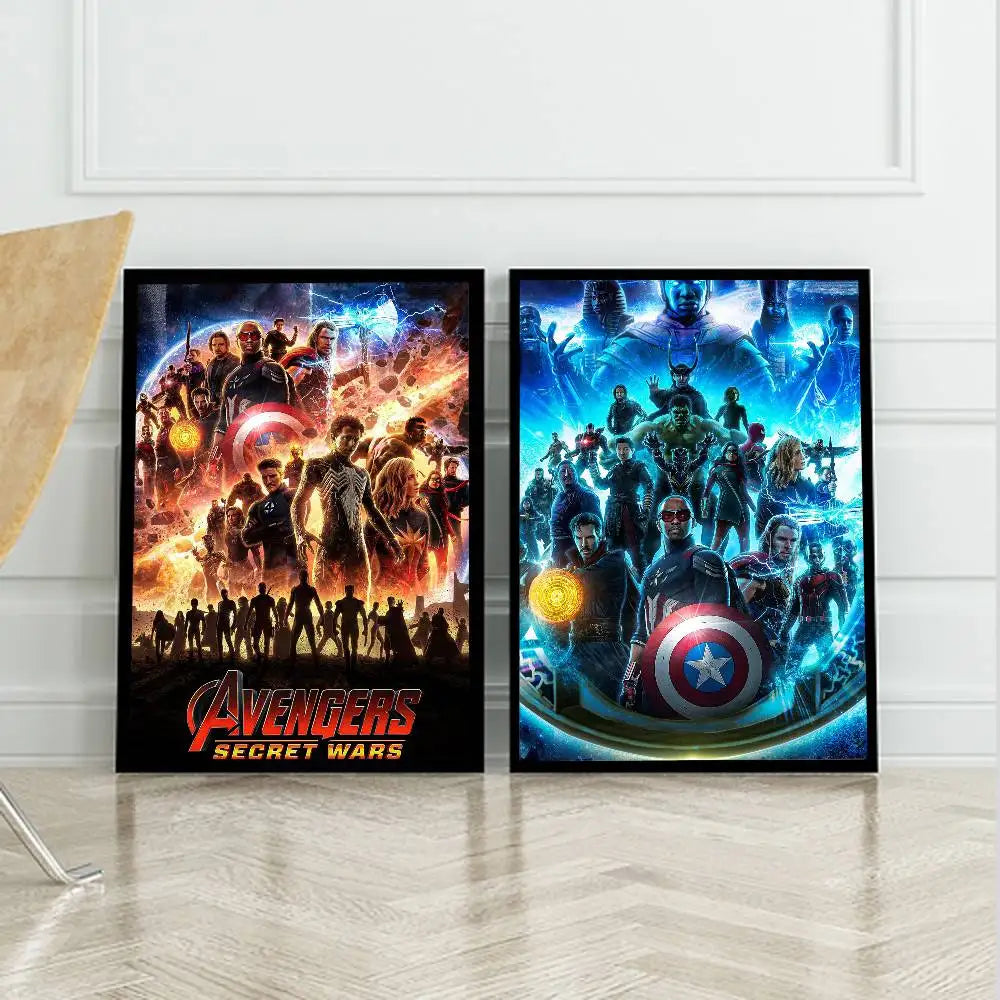 Avengers Secret Wars-poster - Kosmisch Explosieontwerp van het Team