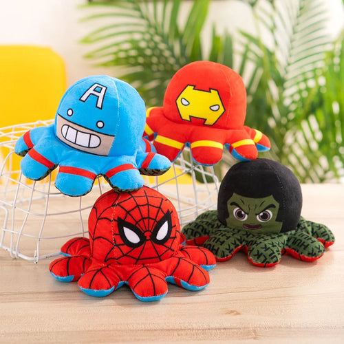 Omkeerbare Avengers-octopusknuffel - Omkeerbaar, met meerdere helden