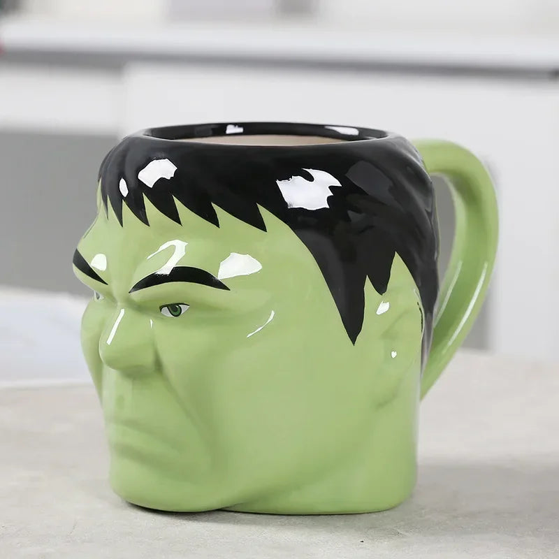 3D-keramische Hulk-mok - Groen hoofd