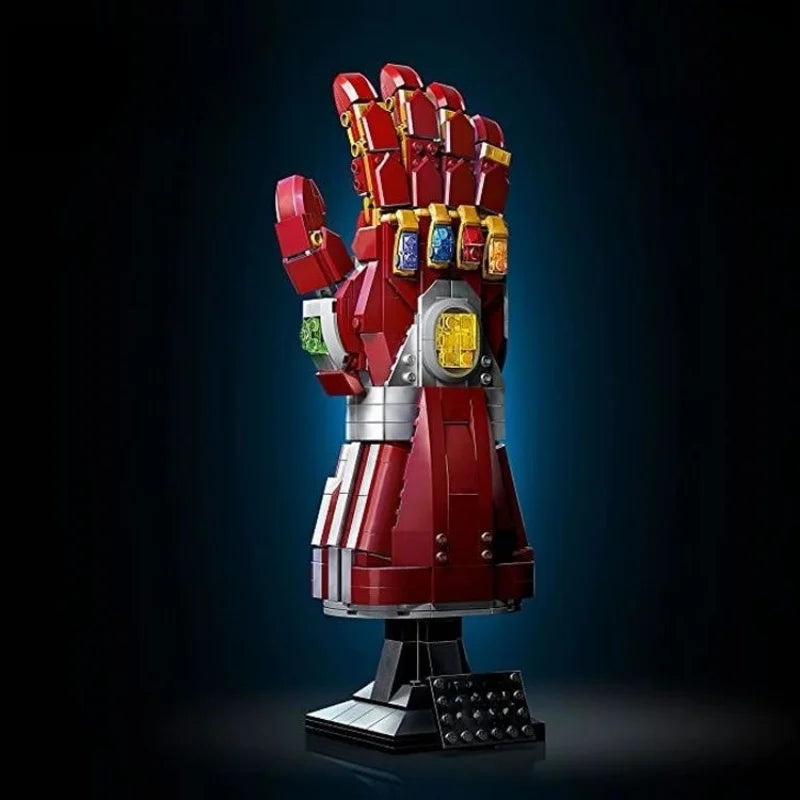 3D-puzzel Iron Mans Nano Infinity Gauntlet - Bouwset van 675 onderdelen, rood en goud