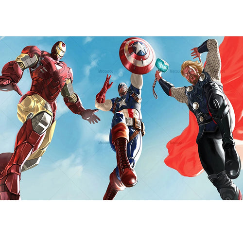Poster Avengers-trio - Iron Man Thor Captain America