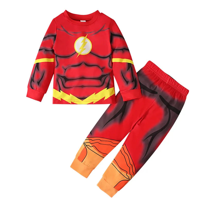 DC Comics Flash-kinderpyjama - rode en gele bliksemschicht