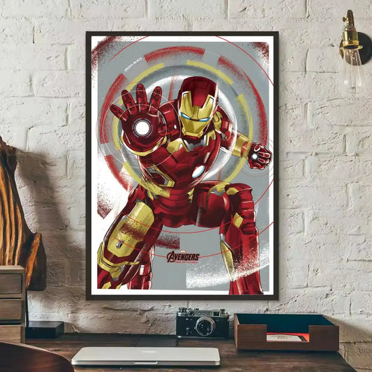 Iron Man-sticker - Brandende Stad