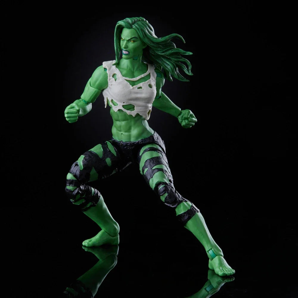 Gearticuleerde She-Hulk Marvel Legends-figuur - Twee hoofden, 15 cm