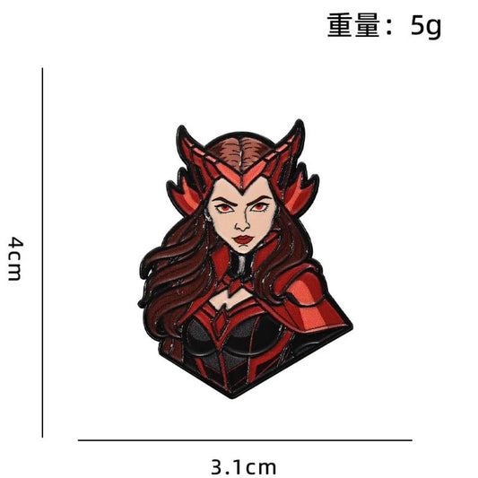 Avengers-emaille badge - Scarlet Witch