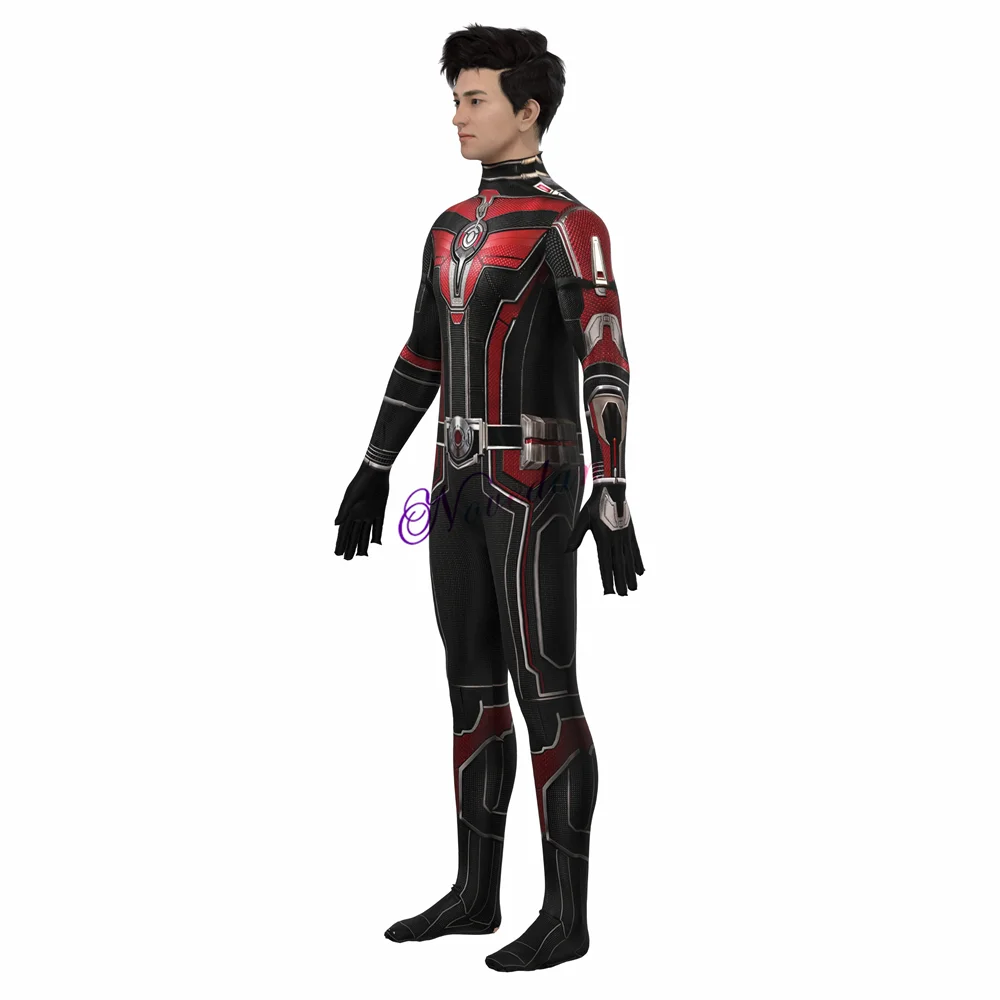 Ant-Man-kostuum - rood-zwart pak met masker