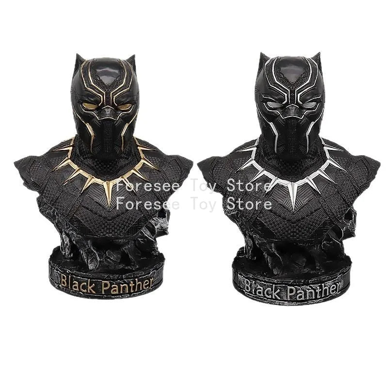 Avengers Black Panther-buste - Goudkleurige harsen sculptuur 35cm