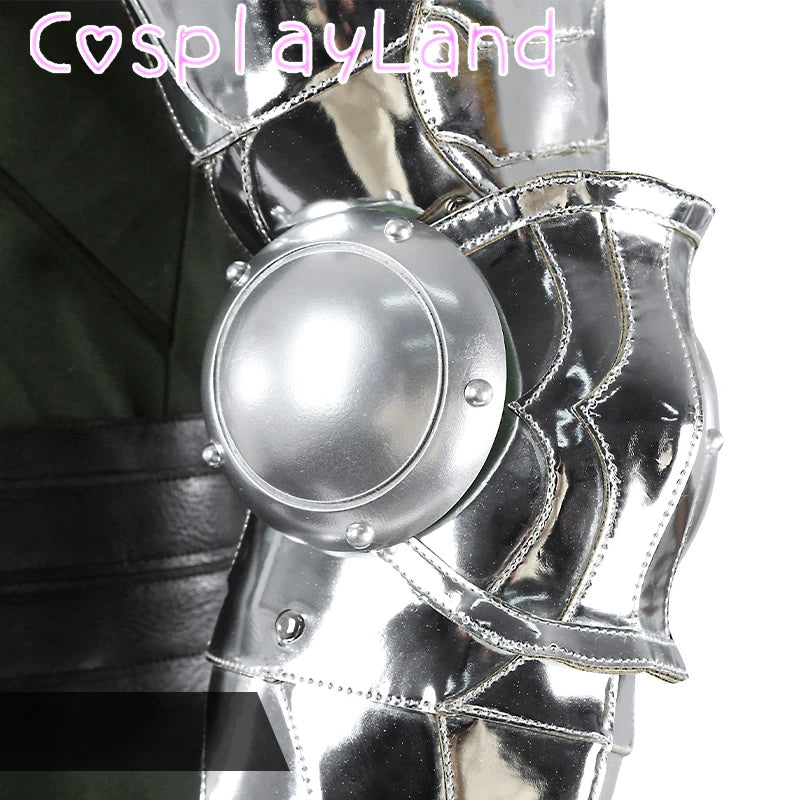Doctor Doom-kostuum – zilverkleurig pantserpak met zwarte cape