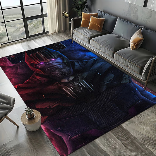 Avengers 3D-tapijt – ontwerp met blauw-witte Iron Man